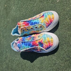 Colorful Tie-Dye Slip-On Sneakers